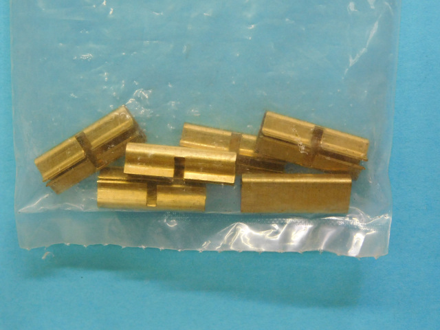 Lionel 8-82102 Brass Rail Joiners for G-Gauge Track NOS 6 per package