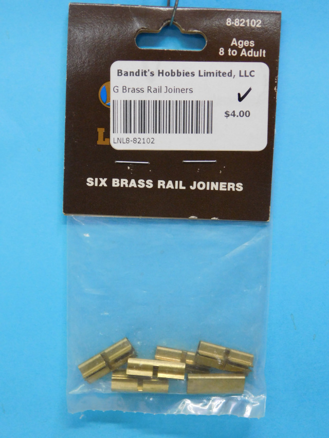 Lionel Large Scale 6 Brass Track Rail Joiners G Connectors Jointers 8-82102 3 PK for sale online 