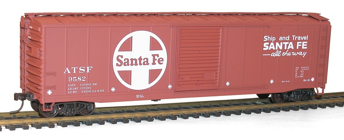 Accurail 5035 HO Santa Fe 50' Single Door Riveted-Side Box Car Kit